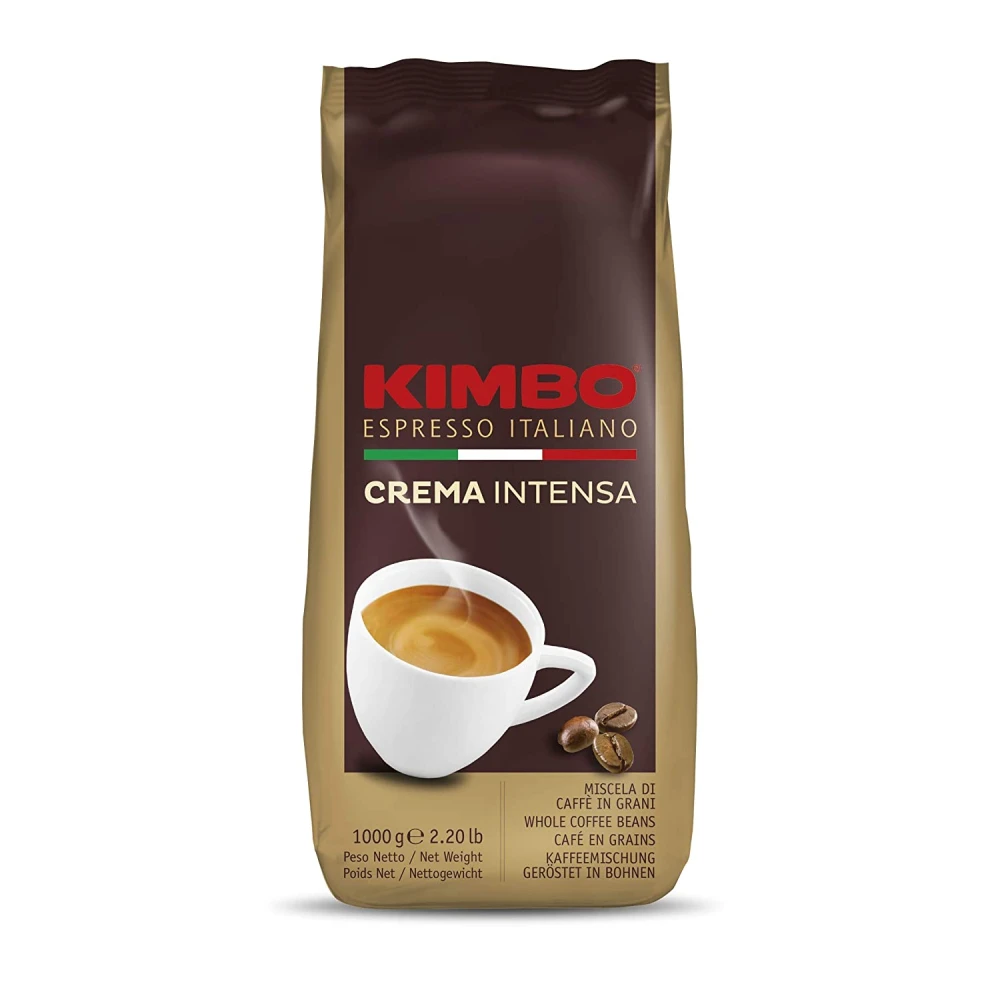Kimbo Coffee Beans Whole-Cream Intense-Medium Toasting (bag 1kg) afbeelding