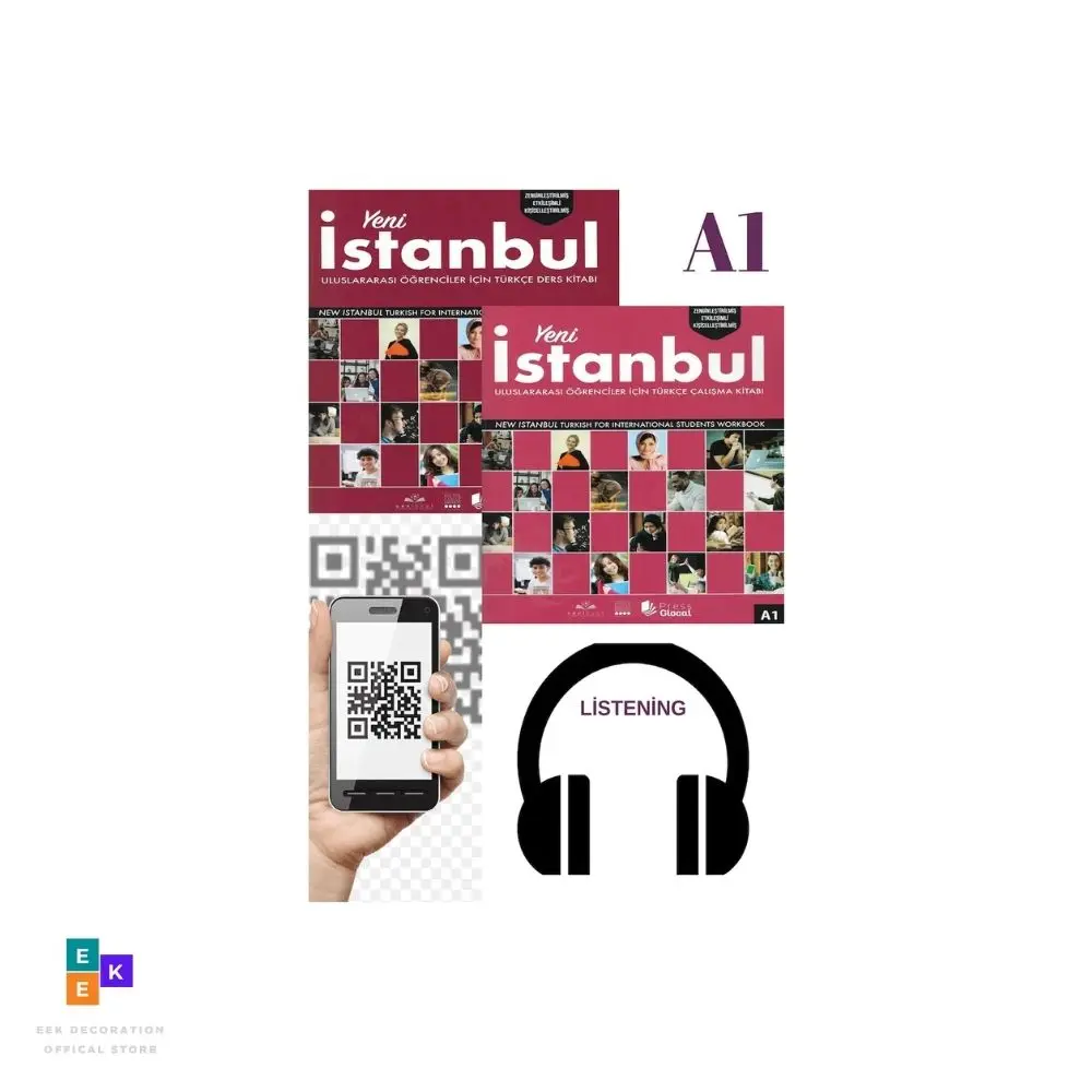 For Foreigners in istanbul Turkish (Beginner Level A1 + Online QR Code) for 'Turkish Foreigners Course Book Language Learning