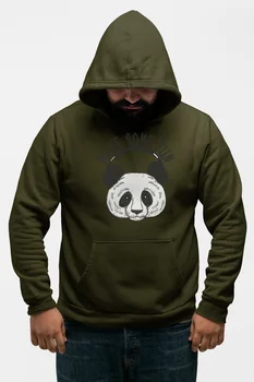 

Angemiel Wear Make Some Fun Panda Green Men 'S Hooded Sweatshirt