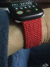 Correa elástica de nailon trenzado para Apple Watch SE 6, correa de reloj de 44mm y 40mm para IWatch Serie 5 4 3, pulsera de correa de 38mm y 42mm