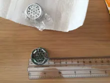 Tapa redonda para agujero de rebosadero, cubierta de desbordamiento para fregadero de cerámica, plástico/Cobre, cromado, 1 Uds.