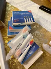 Fairywill-cepillo de dientes eléctrico sónico para adulto, FW-507 recargable por USB, resistente al agua, 8 cabezales de repuesto