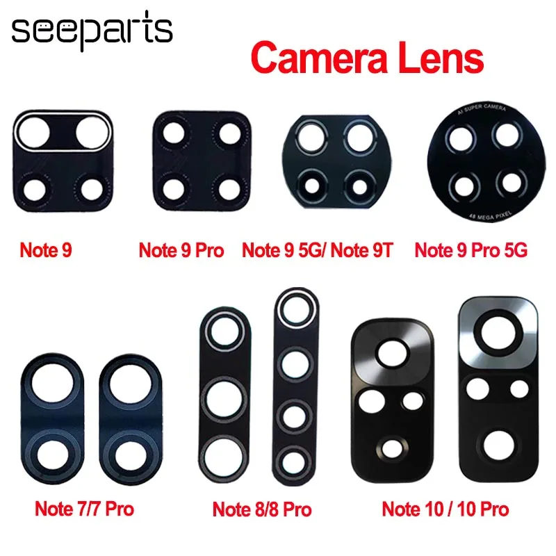 For Xiaomi Redmi Note 8T 9T 10 Pro Rear Camera Lens Back
