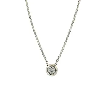 

Necklace Choker Silver CHATÓN 7 mm with Cubic Zirconia