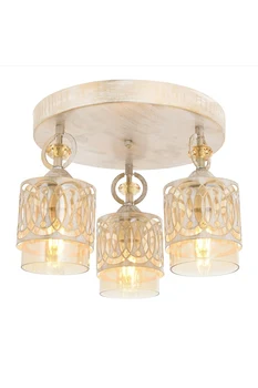 

AVONNI AR-65038-3BCR Cream Patina Painted Ceiling Lamp, E27, Met