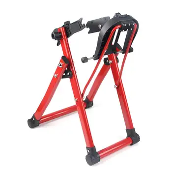 

Bike Wheel Truing Stand Repair Tool Holder Support Foldable Iron+Plastic Material Bicycle Home Truing Stand for 24-28 inch Tire
