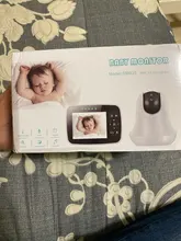 Monitor de bebé con pantalla grande de 3,5 pulgadas, visión nocturna infrarroja, inalámbrico, vídeo a Color, con mando a distancia, cámara con Zoom de inclinación