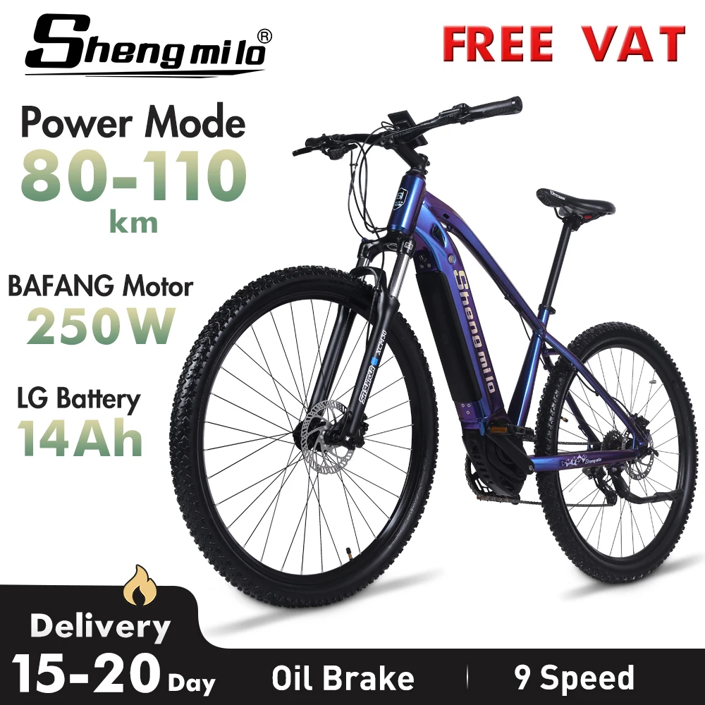 Sml-100 Ebike 27.5 Pollici Bici Elettrica E-Bike Adulti Bicicletta Elettrica Bafang 250W Uomini Mountain Bike Con Pedalata Assistita Best Electric Bik