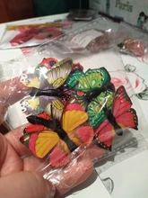 Wedding-Decoration House Artificial Butterfly Plastic 12pcs 8-Colors 5cm Scrapbooking