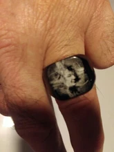 Personalizado grabado por encargo nombre anillo con foto de acero inoxidable anillos de sello para hombre foto familiar hombre de compromiso anillos de boda