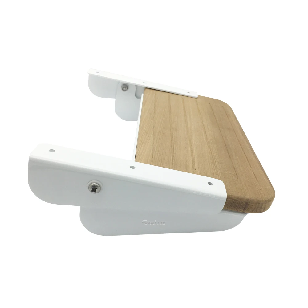 Fold up footrest with Teak and Aluminuim Hardware Boat Accessories Marine use Beautiful finish