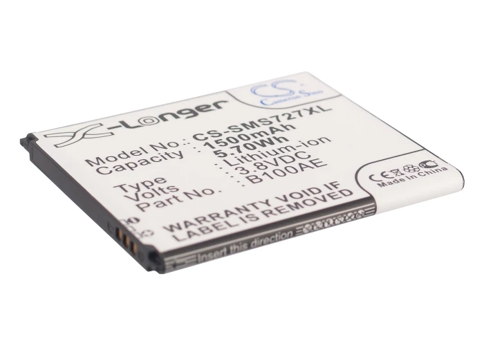 Аккумулятор CS-SMS727XL B100AE для Samsung GT-S7270/GT-S7272/S7275 Galaxy Ace 3/S7898 3.8V / 1500mA | Мобильные