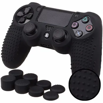 

For PS4 Game Controller Silicone Cover Case Anti Slip 8 In 1 Thumbsticks Caps For Sony PlayStation 4 Gamepad Protective Cover