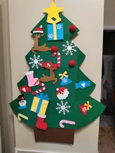 DIY Felt Christmas Tree Kids Toys For Children Kindergarten Crafts Snowman Educational