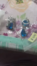 Conjunto de joyas de gota de agua para mujer, colgante de plata de ley 925 con forma de libélula, pendiente de circonia cúbica AAA, gran promoción