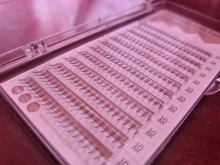 GAHAMACA-Extensión y volumen de pestañas prefabricadas en Rusia, pestañas individuales de visón curvado 2D/3D/4D/5D/6D