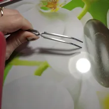 1pc pinzas de uñas artísticas de acero inoxidable acción cruzada pinzas multifuncional en forma de Clip de manicura curva alicate para uñas herramientas