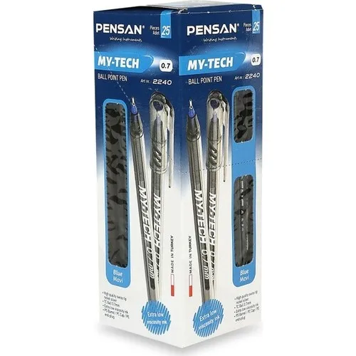

PENSAN Ballpoint Pen MY-TECH 0.7 Blue-Red-Black 25 Pieces-pen-pens-note book set with pen-fine point pen-technical pen drawing