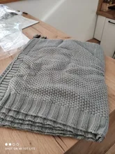 Manta tejida para recién nacido, pañoleta para bebés súper suave, ropa de cama para infantes