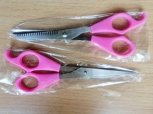 2 unids/set de acero inoxidable de alta calidad Barber tijeras para rebajar corte de pelo tijeras de corte de pelo tijeras conjunto de herramientas