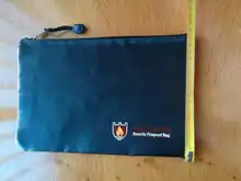 Bolsa de documentos a prueba de fuego. Bolsa de efectivo segura resistente al agua y al fuego con revestimiento de silicona antipicazón. A prueba de almacenamiento seguro