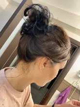 Coletero rizado para niña, moño con banda de goma, marrón, gris, pelo sintético, cinta para pelo liso