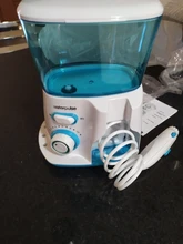 Waterpulse V300B Dental hilo Dental Oral agua irrigador con 5 Jet consejos Dental higiene Oral 10 presiones dientes limpiador de hilo Dental