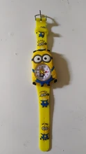 Reloj de pulsera de cuarzo de silicona para niños y niñas, cronógrafo pequeño de color amarillo, regalo para niños y estudiantes