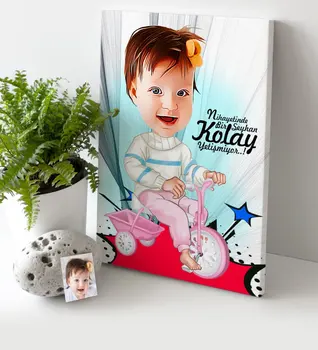 

Personalized Baby Cartoon Canvas Table (30x50 cm.) 3