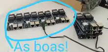 10/100/1000M Ethernet Gigabit Ethernet de fibra óptica convertidor de medios de modo único 2 RJ45 UTP y 2 puerto de fibra óptica SC placa PCB