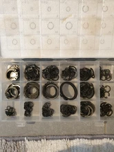 Shaft Collar Washer Clip-Lock Snap Retaining-Ring Holes Assortment-Set E-Type Cir 225PCS