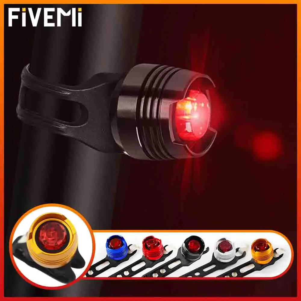 1X LED Waterproof Bike Bicycle Cycling Front Rear Tail Red/White Flash Light US