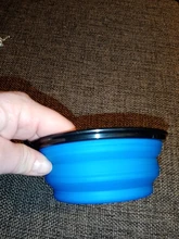 Perro de silicona tazón portátil plegable Gato comida de perro alimentación de agua de cuenco para exterior accesorios para mascotas