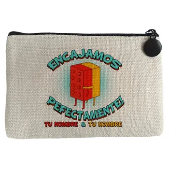 

Purse phrase Valentine we fit in perfectly customizable with name