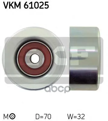 Vkm61025_ролик Обводной Ремня Но! Lexus Is250/Rx350 2.5/3.5 05, Toyota Land Cruiser 4.0 03 Skf Vkm61025 Skf арт. VKM61025