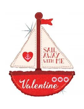 

Balloon Sail Away With Me Valentine Form 94cm