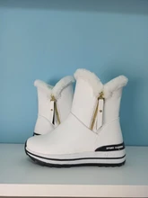 Ankle-Boots Plush Girls Boys Winter Flat Zipper ISSIENA Down with PU Snow Snow