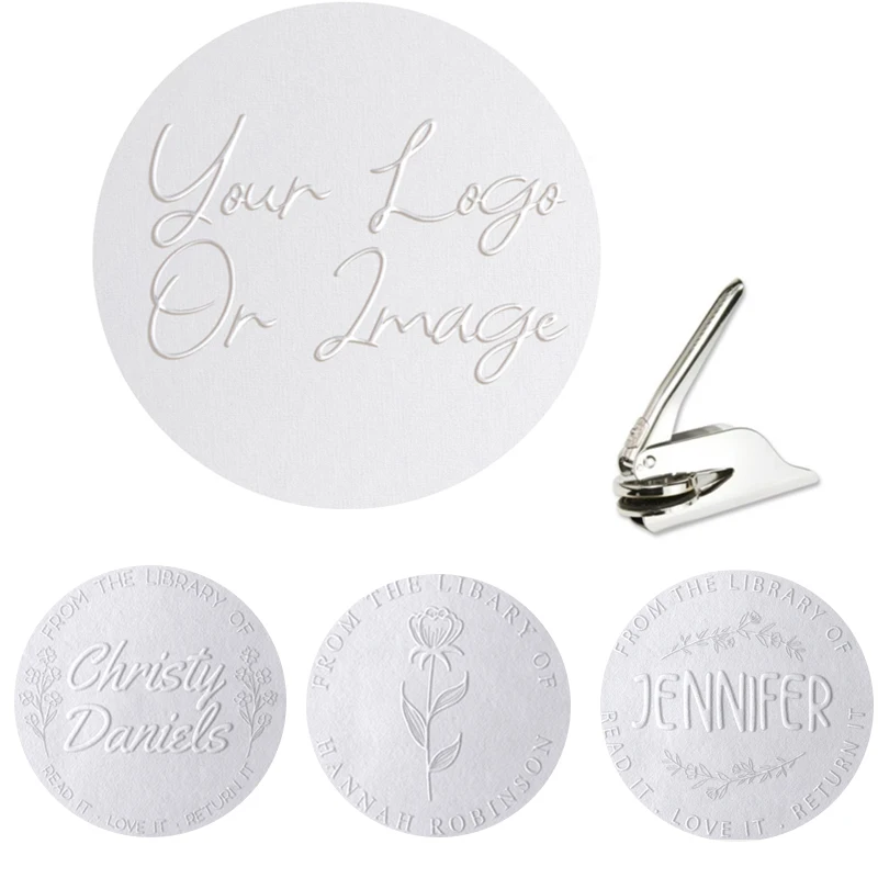 Custom Embosser Stamp , Personalized Address Embosser, Return Address Embosser Seal , Family