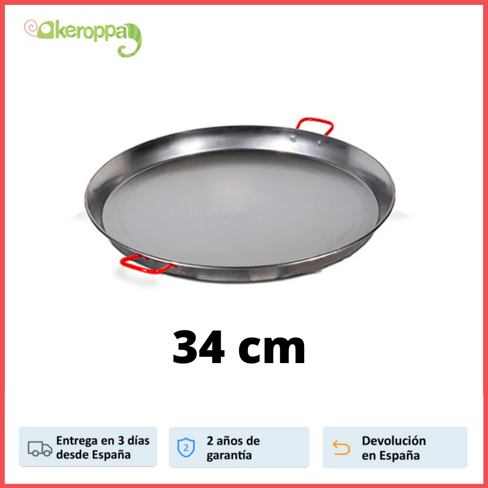 Paella inducción pulida 34cm 2 personas