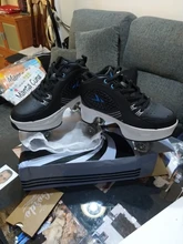 Zapatos de Parkour deformables para adultos y niños, patines con cuatro ruedas, para correr, unisex