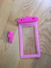 Runseeda-bolsa de aire flotante de 6 pulgadas, bolsa de natación impermeable, bolsa del teléfono móvil, funda para teléfono móvil para nadar, bucear, surfear, usar en la playa