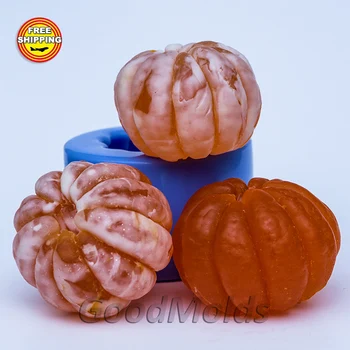 

Silicone mold for soap Mandarin 3D, molds, soap making, polymer clay, products, New Year