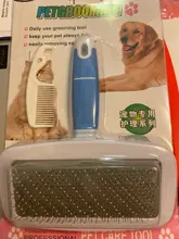 Peines de aguja para mascotas con Mango antideslizante, cepillos de pelo para perros medianos y pequeños, peine anudado, suministros de aseo para perros y gatos