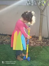 Party-Dresses Rainbow Color-Block Long-Sleeve Baby-Girl Princess Kids Winter Cotton Cute