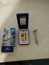 Afeitadora de seguridad para hombre, afeitadora Manual tradicional de doble filo cromado, afeitadora de seguridad + 1 hoja + 1 Estuche De Viaje profesional para el cuidado del cabello y la barba