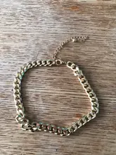 IngeSight.Z-gargantilla gruesa cubana de Color dorado para mujer, Collar Punk, Miami, minimalista, joyería