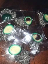 OATHYAN-colgantes de aguacate y fruta para mujer, collar de cadena larga con forma de corazón, joyería