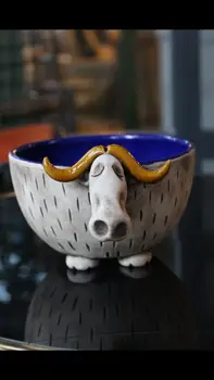 

Handmade Authentic Arizona Cow Large size flower pot