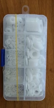 500 Uds M2 M2.5 M3 M4 M5 M6 M8 M10 plástico negro o blanco de arandela de Nylon plana separador sellos de arandela anillo de junta