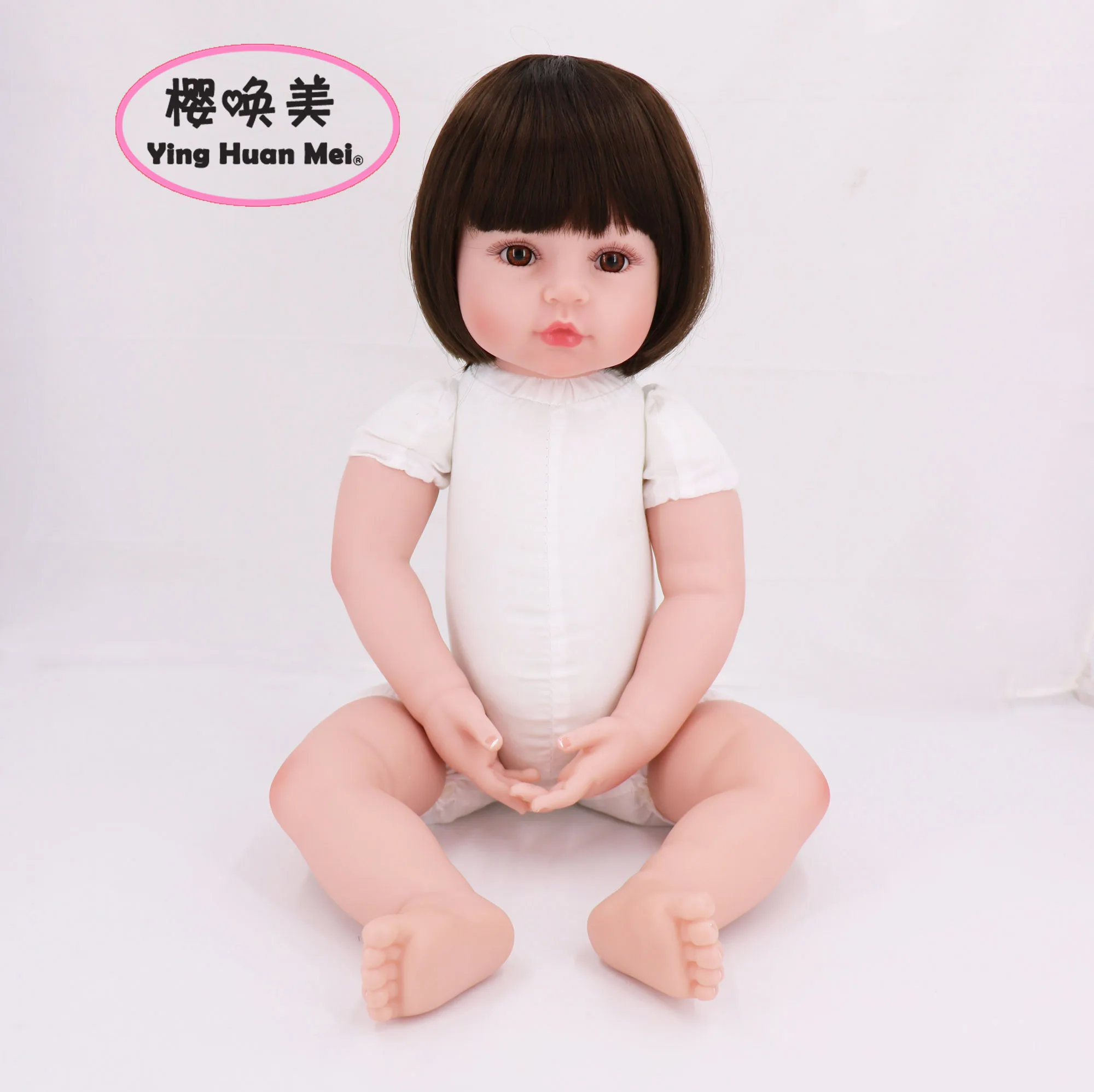 YingHuanMei 24 дюйма Reborn Baby dolls кукла ручной работы куклы для малышей аксессуары| |